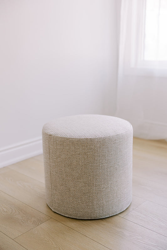 Round Ottoman - 16"x18"x18"