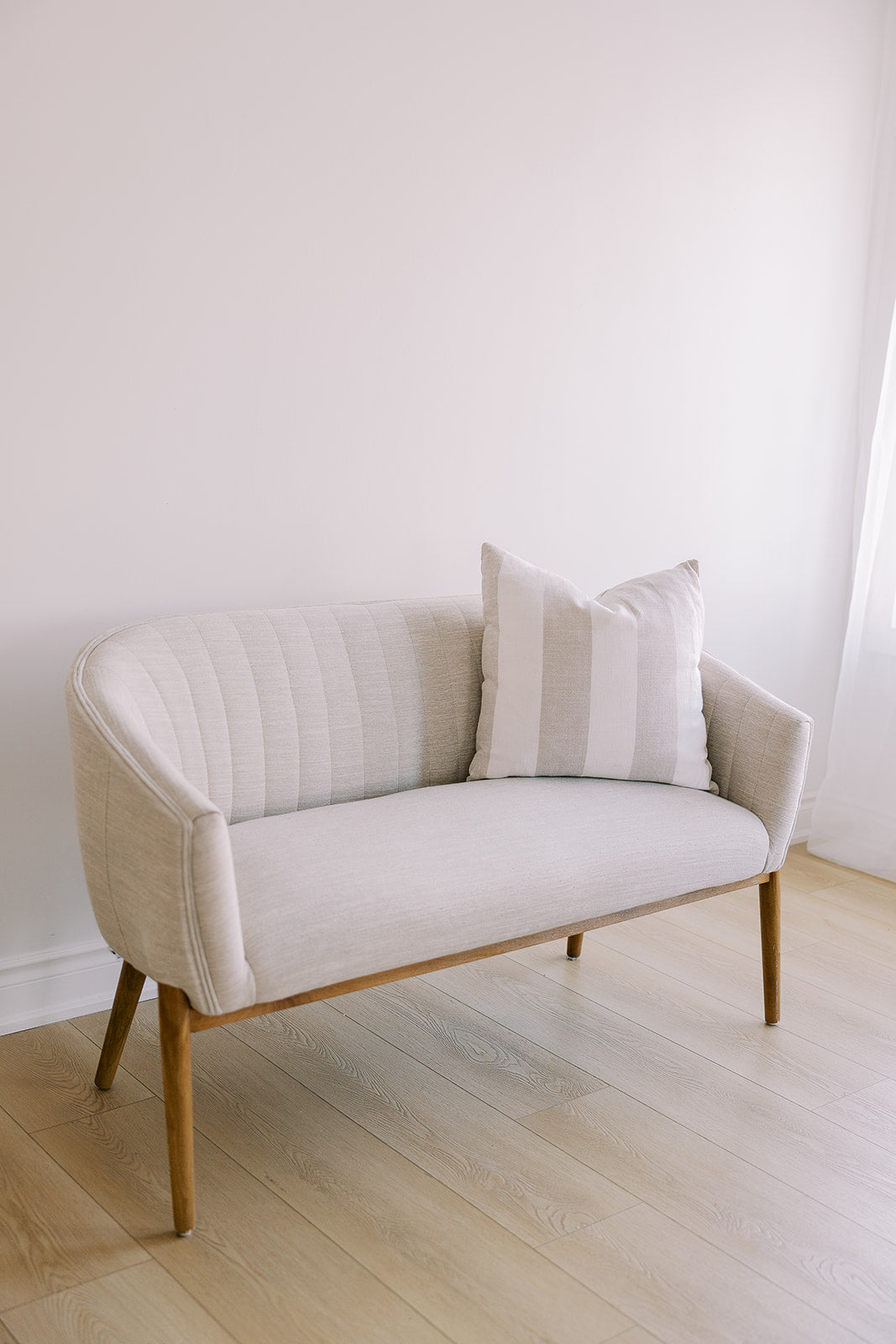 Cottage Stripe - Sesame 22x22